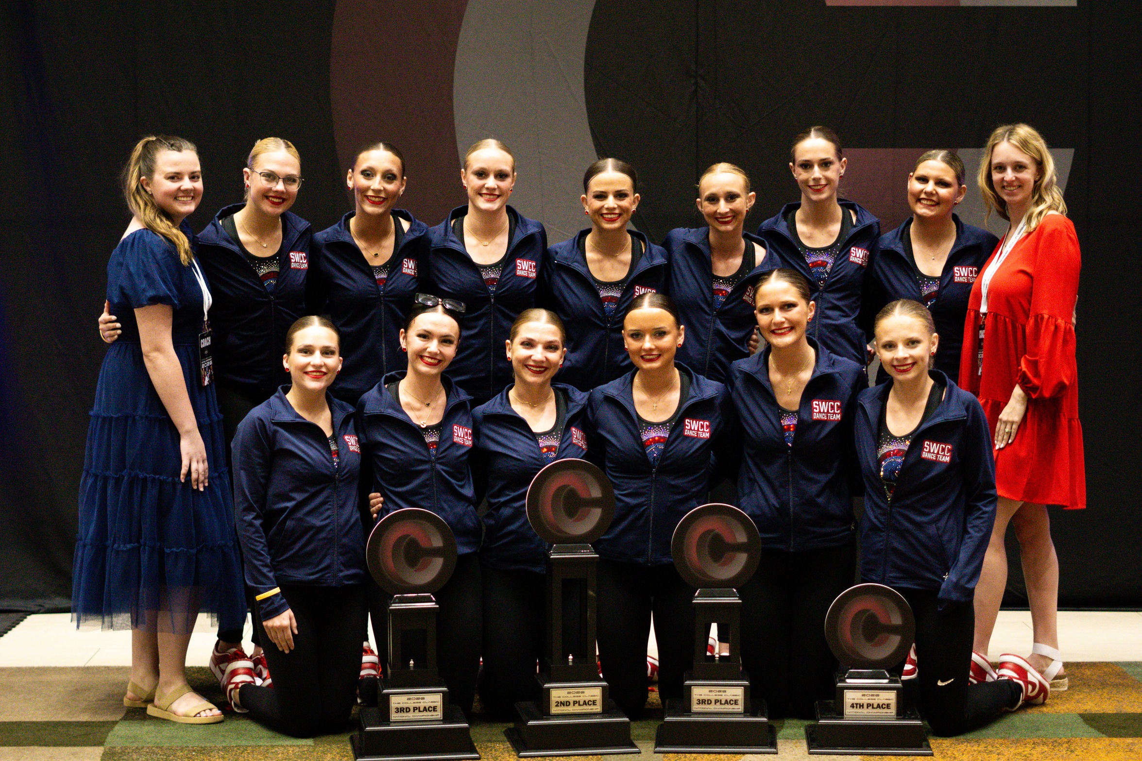 2025-26 Spartan dance team and coaches