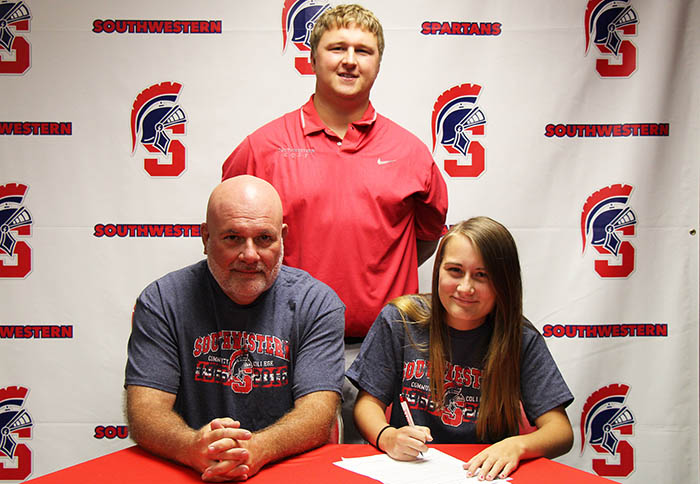 Sitting (L to R): Jeff and Megan Fairchild
Standing: Doug North, Southwestern Head Golf Coach