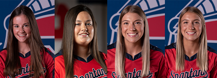 L to R: Brylee Kemper, Kaitlyn Schad, Madelaine Shwaluk, and Paige Shwaluk.