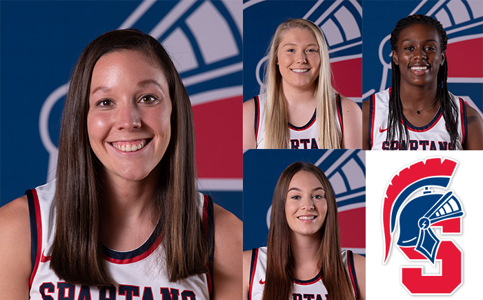 At left: Brielle Baker. Top right (L to R): Alyssa Morris and Kaylynn Tucker. Bottom right: Whynter Waterhouse-Brennan