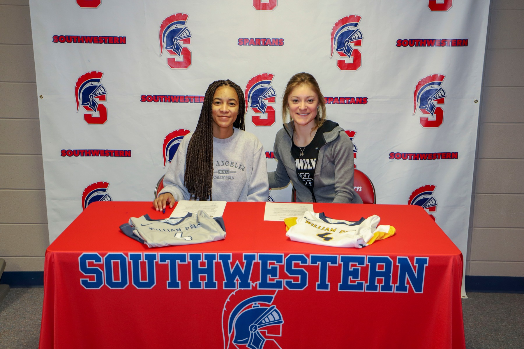 Jada Perkins signs her National Letter of Intent to play volleyball at William Penn University.