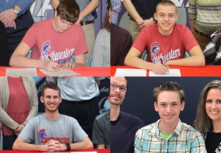 Skyler Rawlings, Austin Lundy, Josh Carstens, and Evan Ouverson